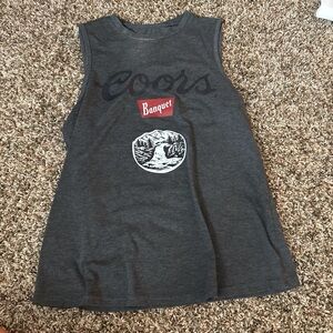 Women's Gray Muscle Tee